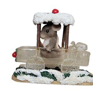 Charming Tails Fitz and Floyd I Only Have Ice For You 87/122 Mouse in Car Figuri